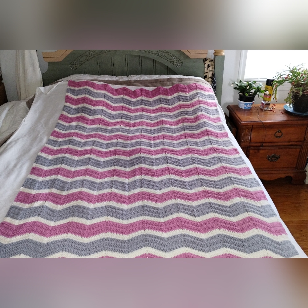 Hand Crochet Blanket Throw